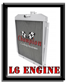 1948 1949 1950-54 Chevy Truck Champion Cooling EC5100 2 Row WR Radiator 