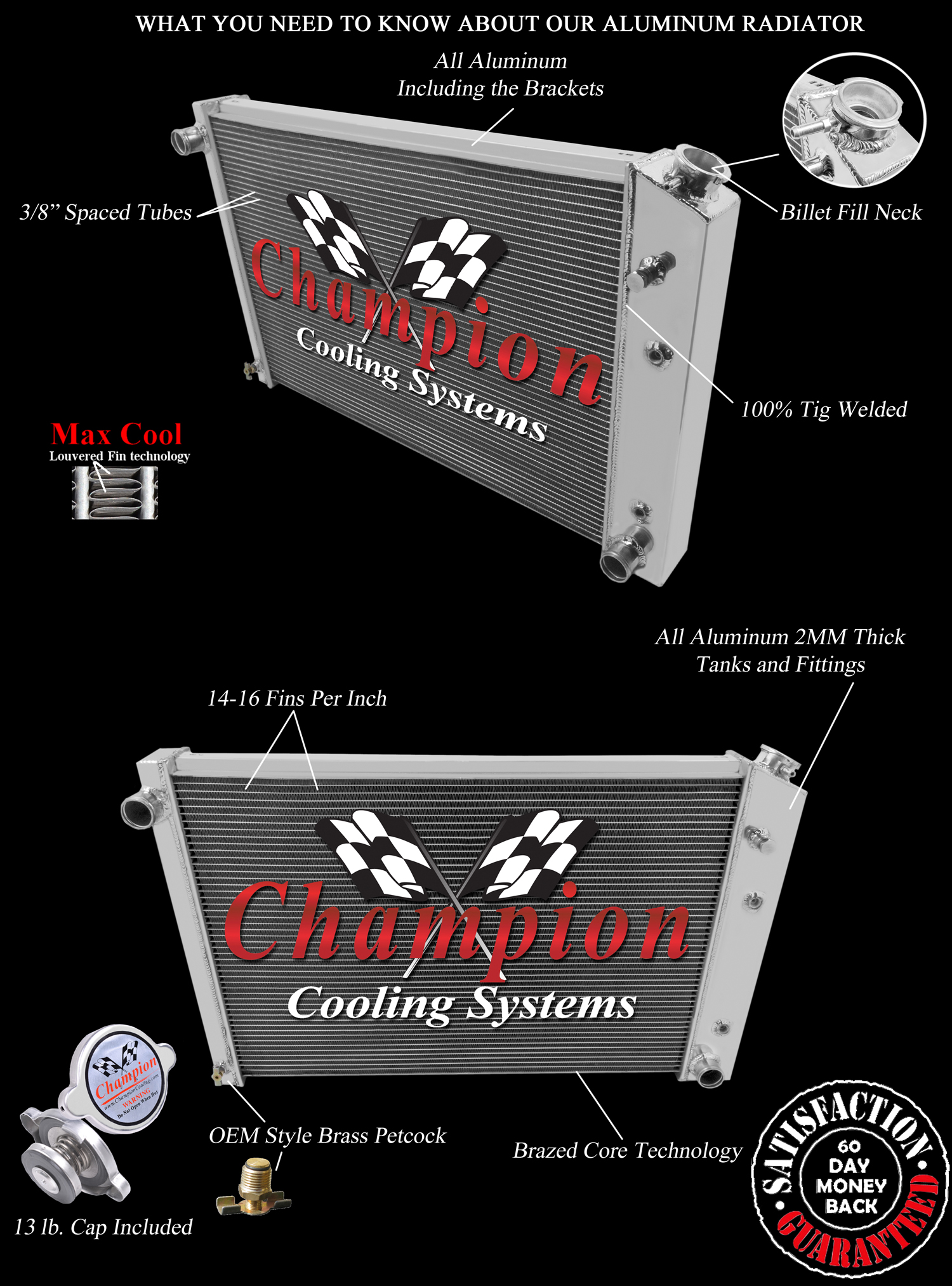 3 Row Radiator For 81-90 GM Truck