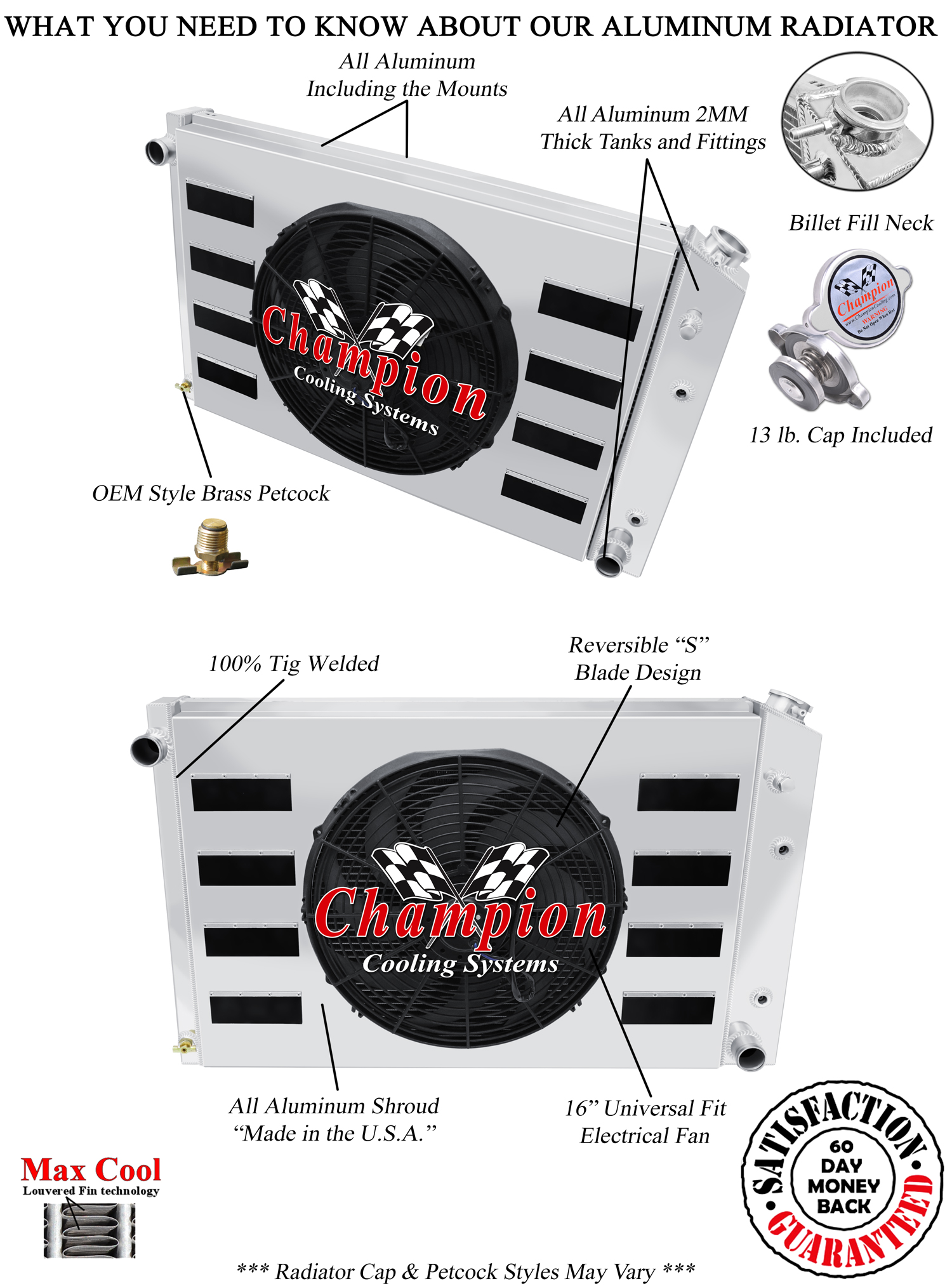 SR 2 Row Radiator 19x28",16" Fan,Flap Shroud for 1987-1991 Chevrolet Suburban V8 SR 2 Row Radiator 19x28",16" Fan,Flap Shroud for 1987-1991 Chevrolet Suburban V8